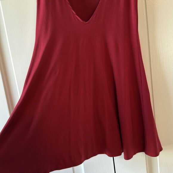VICTORIA'S SECRET VINTAGE STRETCH KNIT LOW BACK CHEMISE SLIP DRESS RED SMALL - Picture 4 of 7